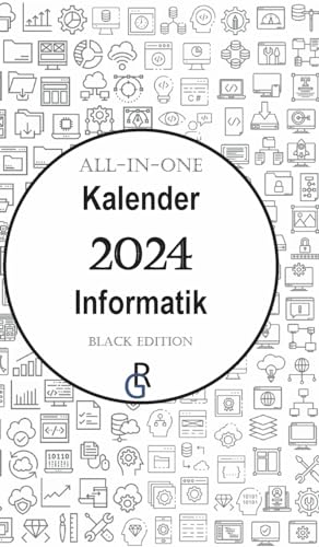 All-In-One Kalender Informatik: Black Edition | Geschenkidee für Informatiker 2024 von Gröls Verlag
